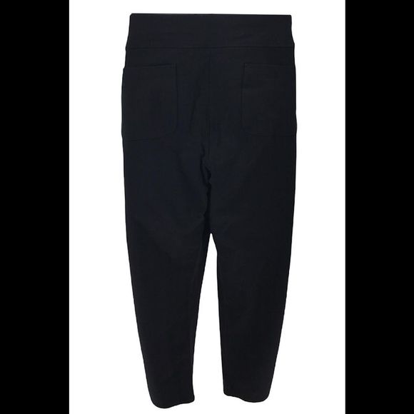 Susan Graver Premium Stretch Slim Leg Pull-On Pants Black - Petite - Picture 3 of 4